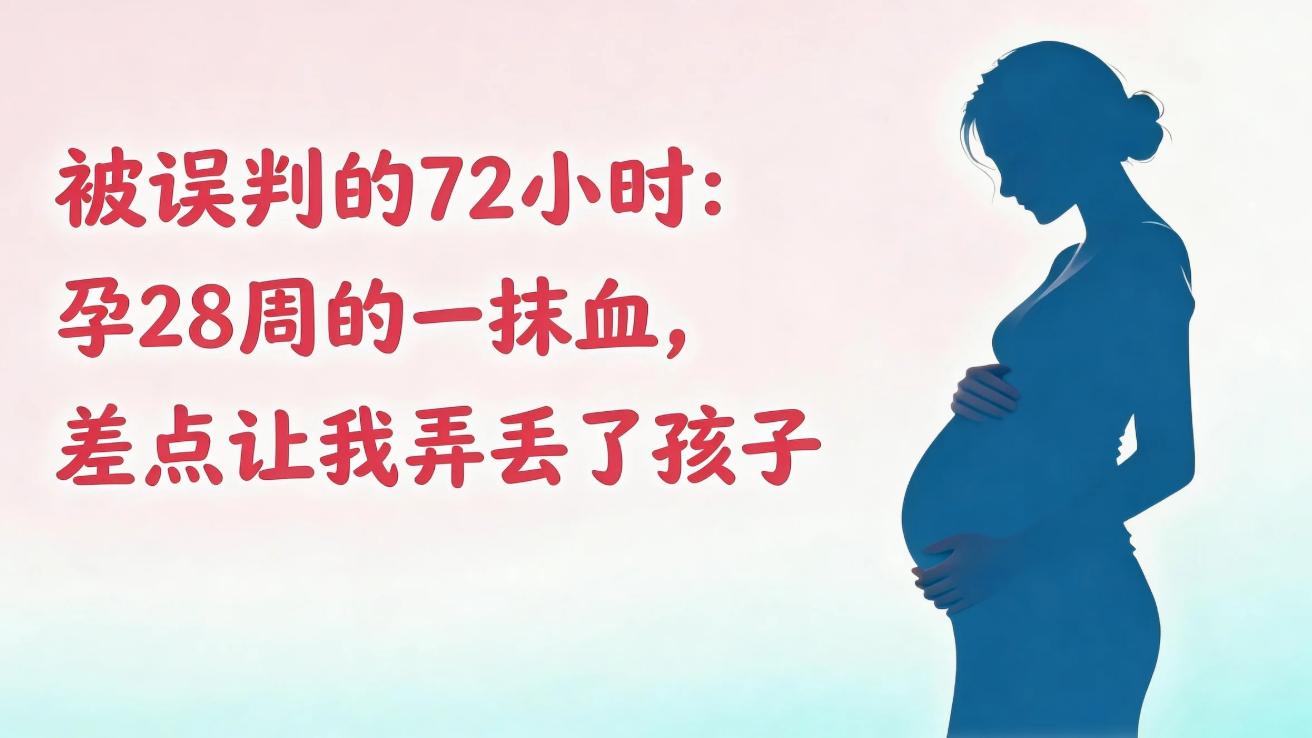 被误判的72小时：孕28周的一抹血，差点让我弄丢了孩子