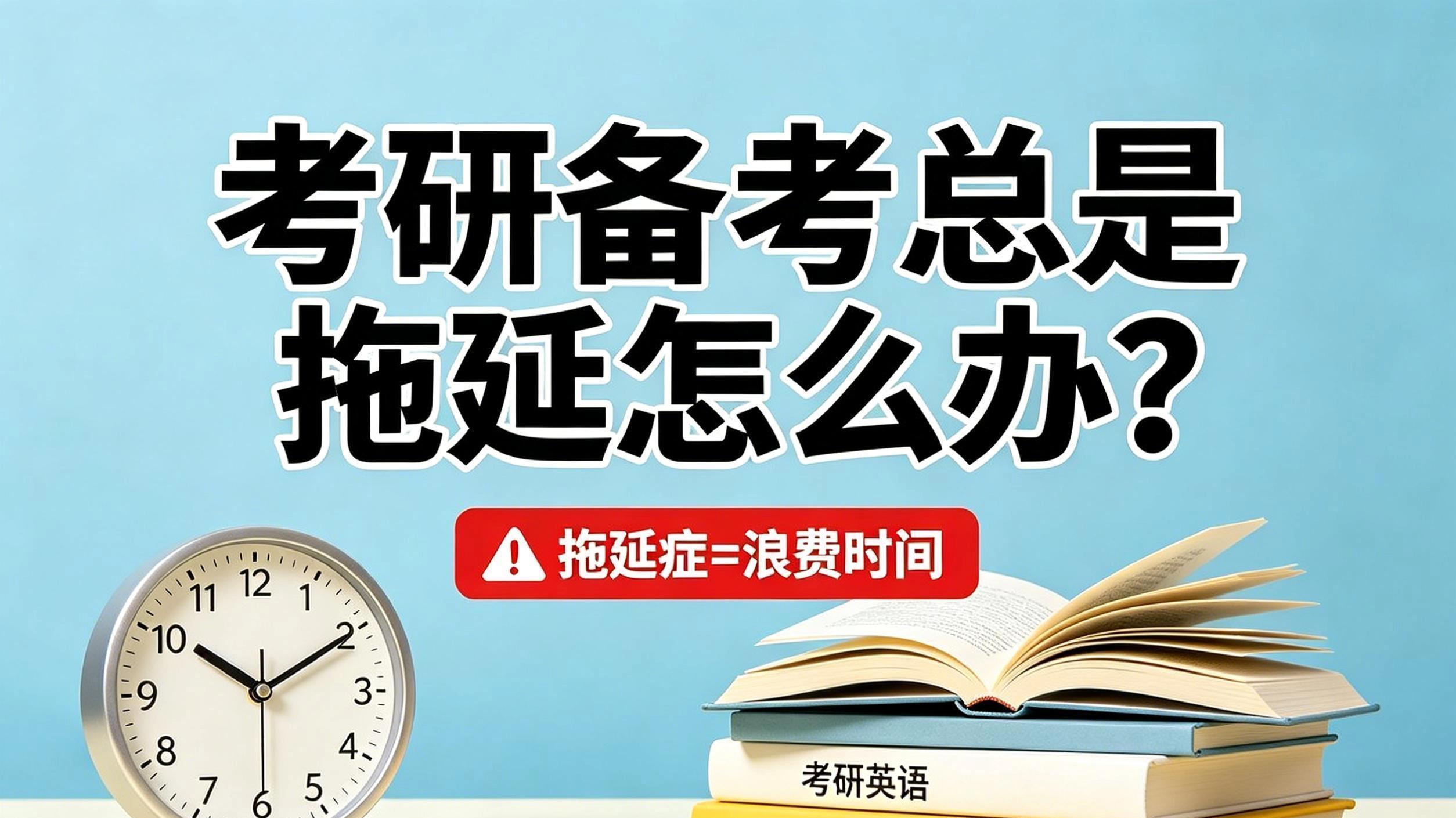 考研备考总是拖延怎么办？