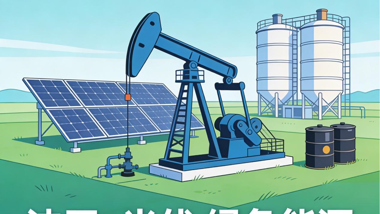 华东油气闲置井场变身绿色电站，传统能源转型现天花板案例​