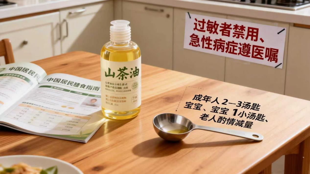 山茶油食用安全指南（适用于 1-3 年可食用山茶油）