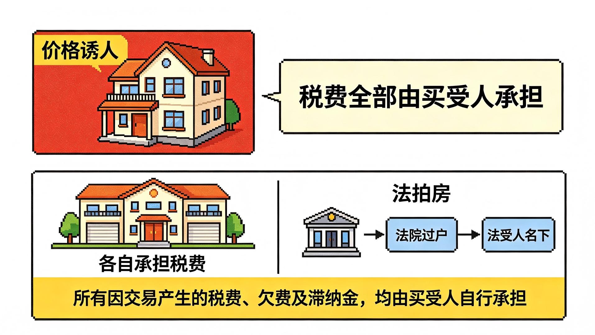 法拍房 "税费由买受人承担"：容易被忽视的…