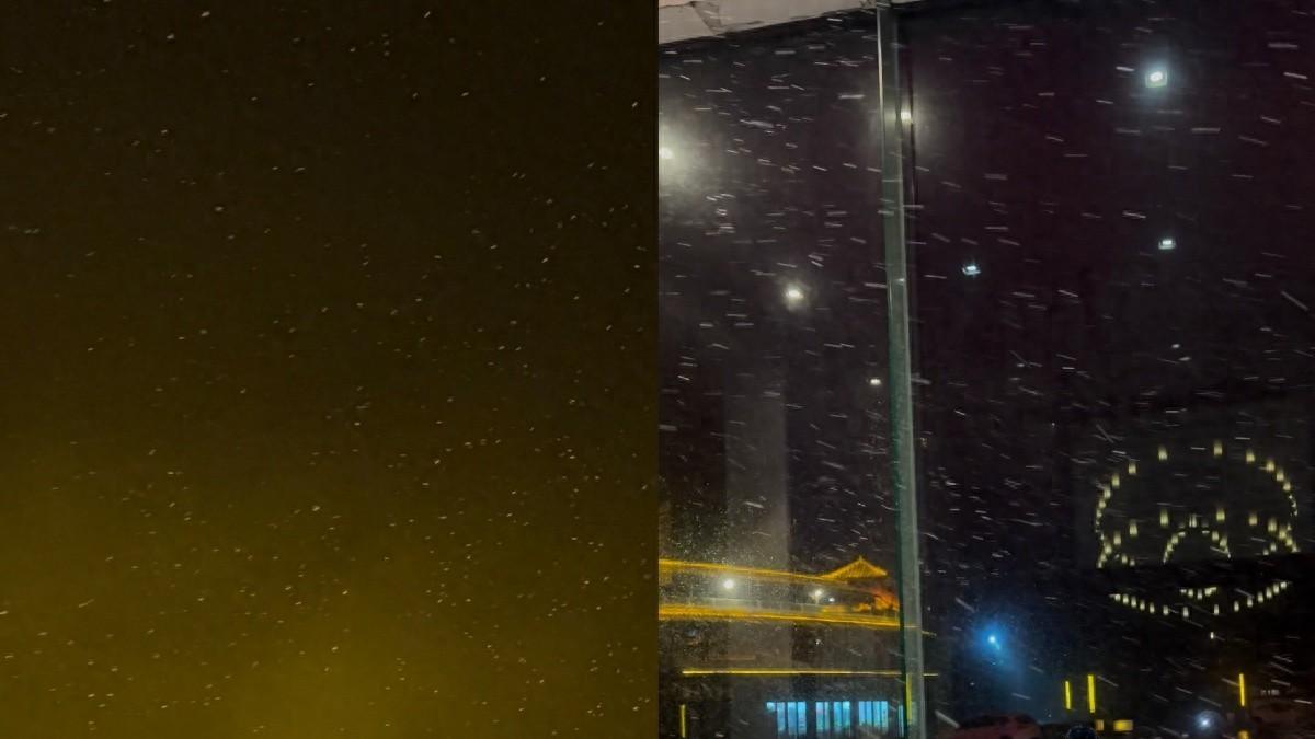 江城雪夜跨年，一份冬日惊喜，武汉2025记忆