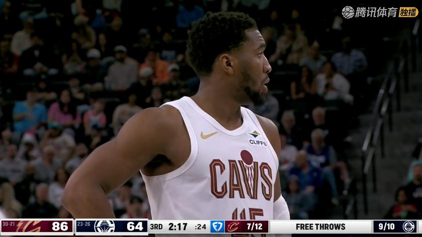 33分大胜！米切尔29+5+9，赛后泰伦卢冲着骑士替补席挥挥手，转身退场