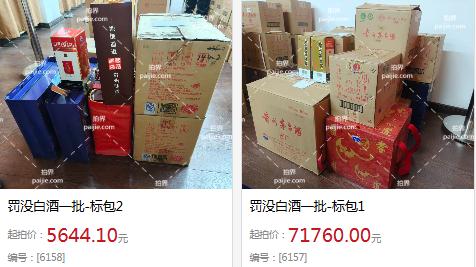 稀缺珍品·投资良机——政府罚没茅台酒、五粮液拍卖