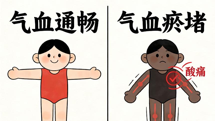 气血堵了才疼！活血化瘀+行气止痛+通经活络，普通人一看就会调