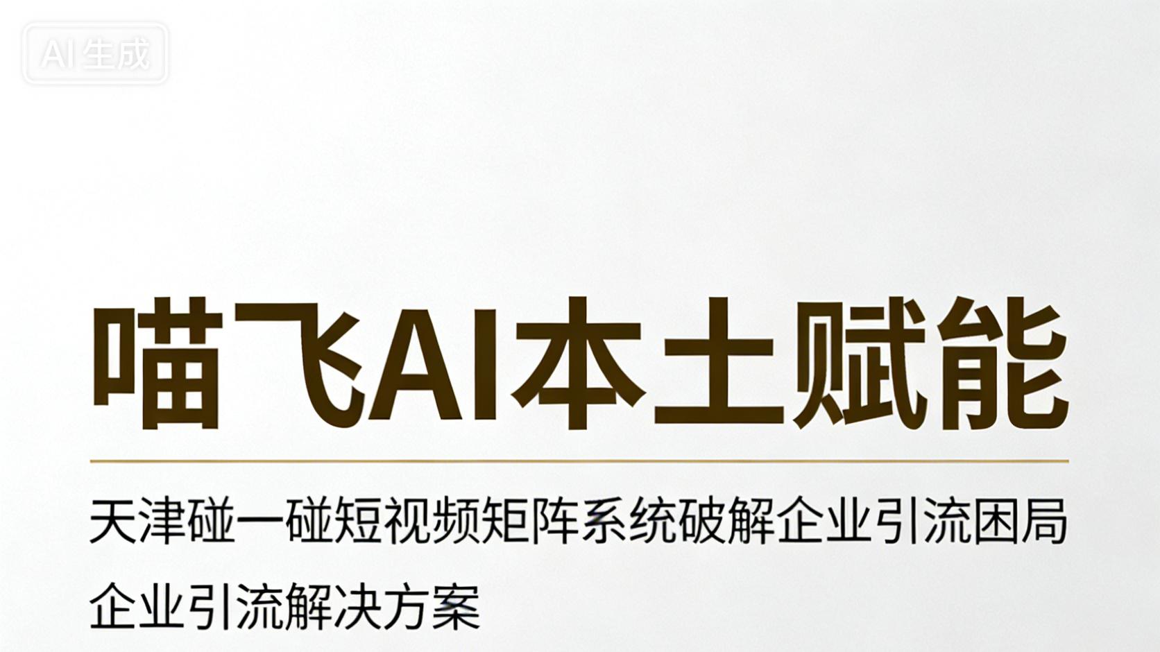 天津AI服务公司盘点
