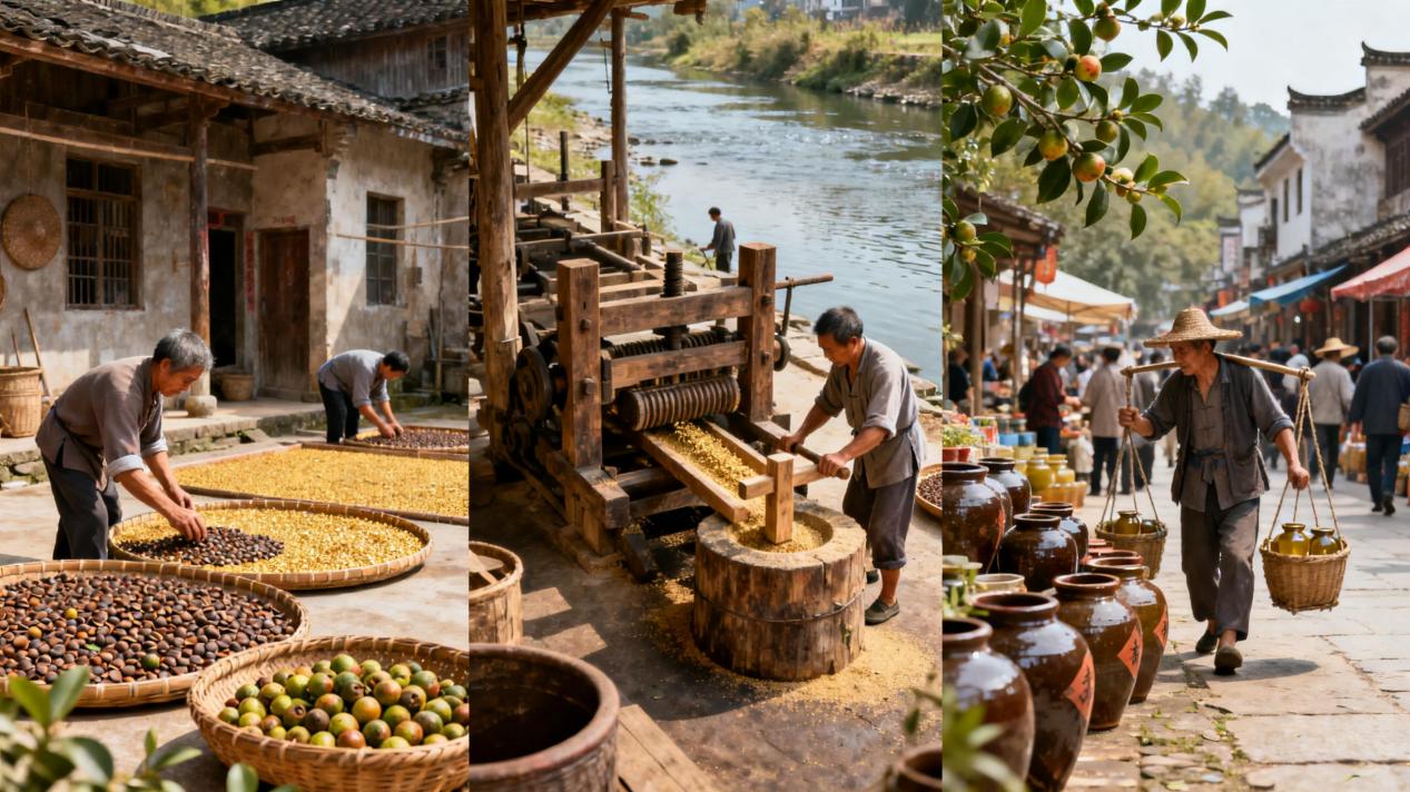 瓦子坪山茶油知识分享：中国南方的山茶油文明圈：湘、赣、桂、闽的地理文化