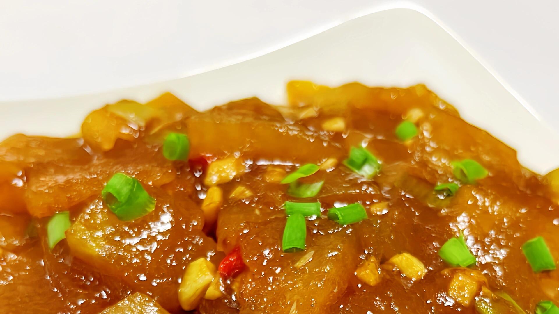 红烧冬瓜：吸满酱汁软糯鲜香，一口一块停不下来！