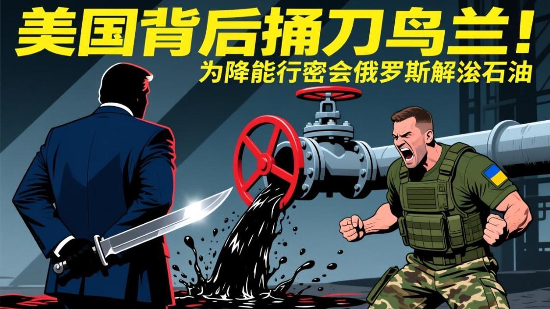 美国背后捅刀乌克兰！为降油价密会俄罗斯解禁石油，泽连斯基彻底怒了