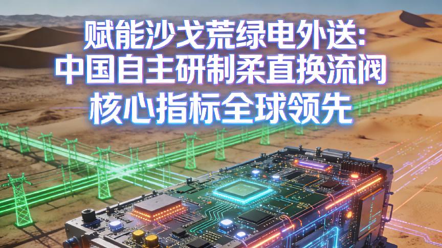 赋能沙戈荒绿电外送：我国自主研制柔直换流阀, 核心指标全球领先