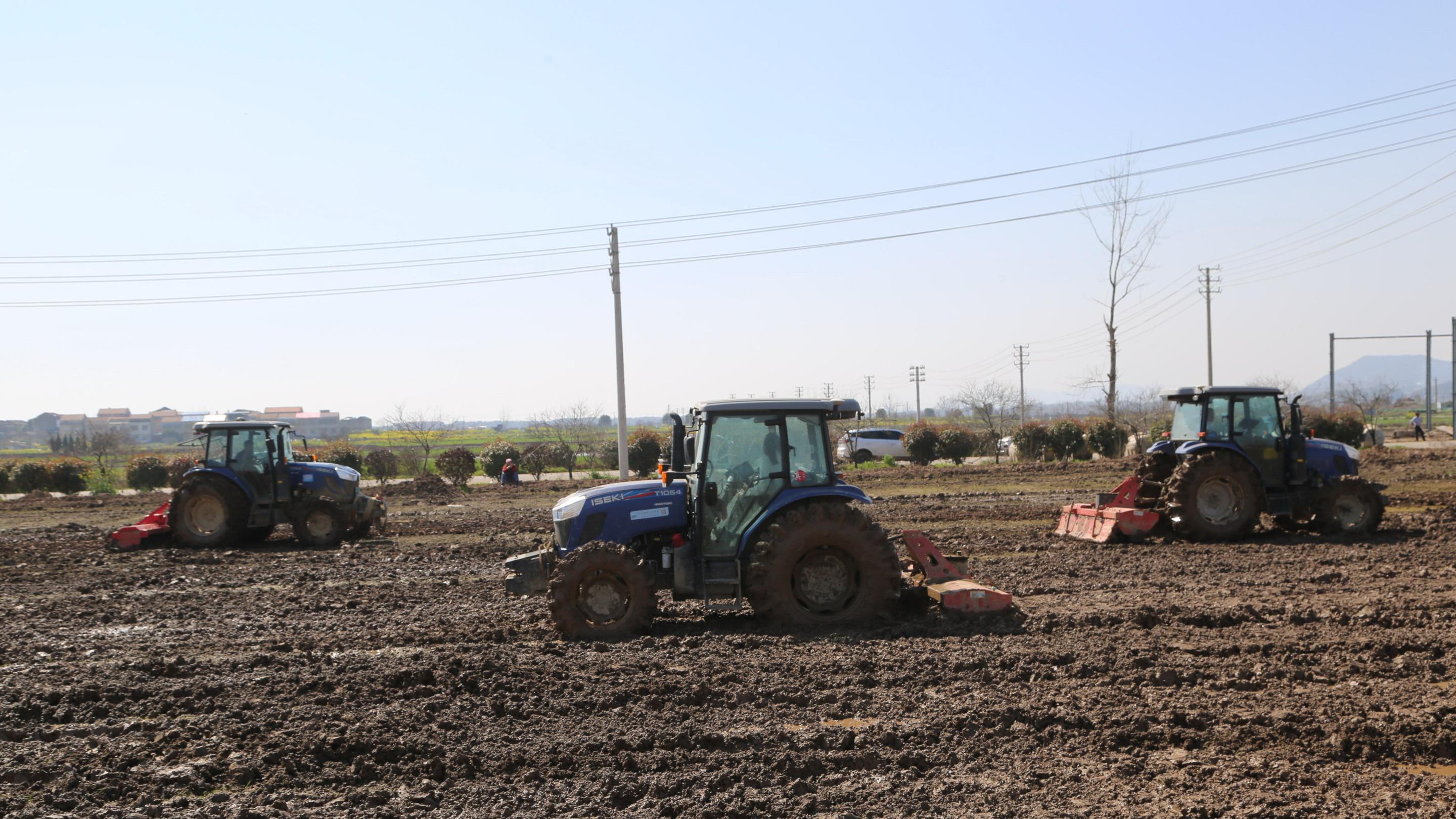 阳新：万台农机闹春耕 智绘阳新丰收图