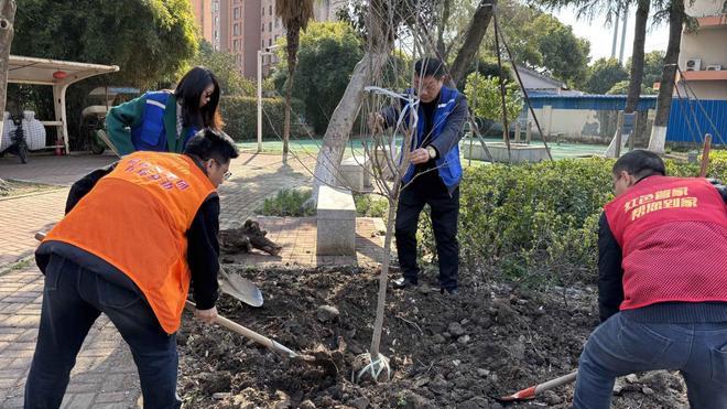 苏州工业园区莲香社区开展“樱你而来，绿满家园”植树节活动