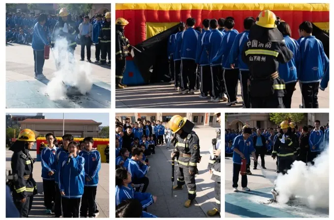 消防安全进校园 护航成长伴平安 —— 朔城区一中开展消防应急疏散演练暨安全宣传教育活动