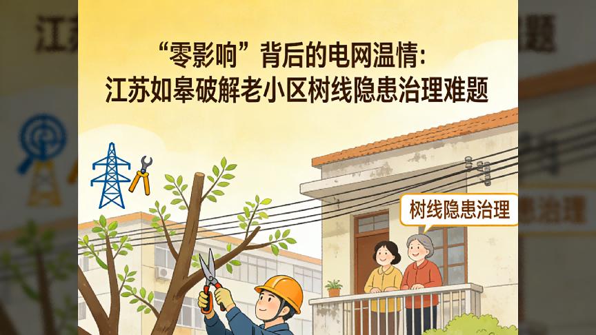 “零影响”背后的电网温情：江苏如皋破解老小区树线隐患治理难题