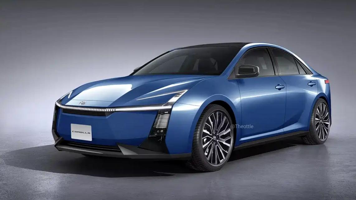 全新丰田卡罗拉量产假想图，很前卫，可以考虑小鹏