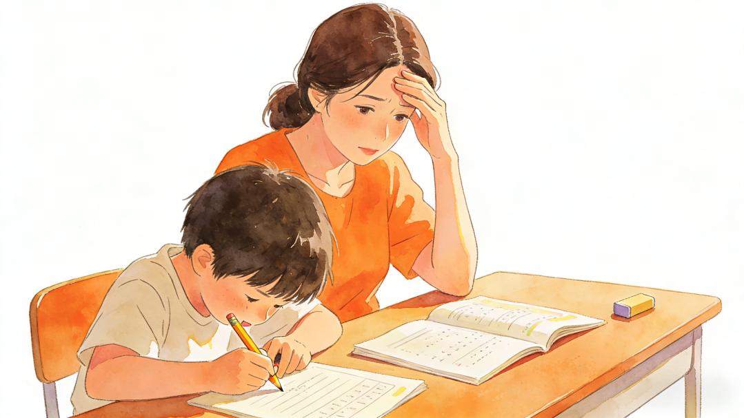 不写作业母慈子孝，一写作业心梗手抖