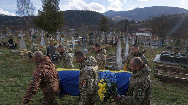 牺牲在战场上的乌克兰军人 愿和平早日降临乌克兰