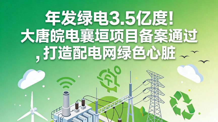 年发绿电3.5亿度！大唐皖电襄垣项目备案通过