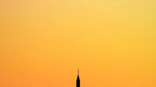 崇明岛西岸日落记：在东滩湿地，等一群候鸟与夕阳共舞