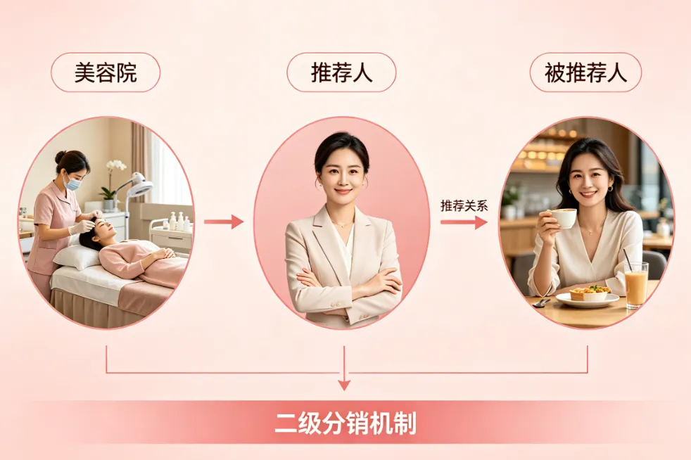 美容院如何用傲蓝软件管理好各流量平台+二级分销+分红提成等业务