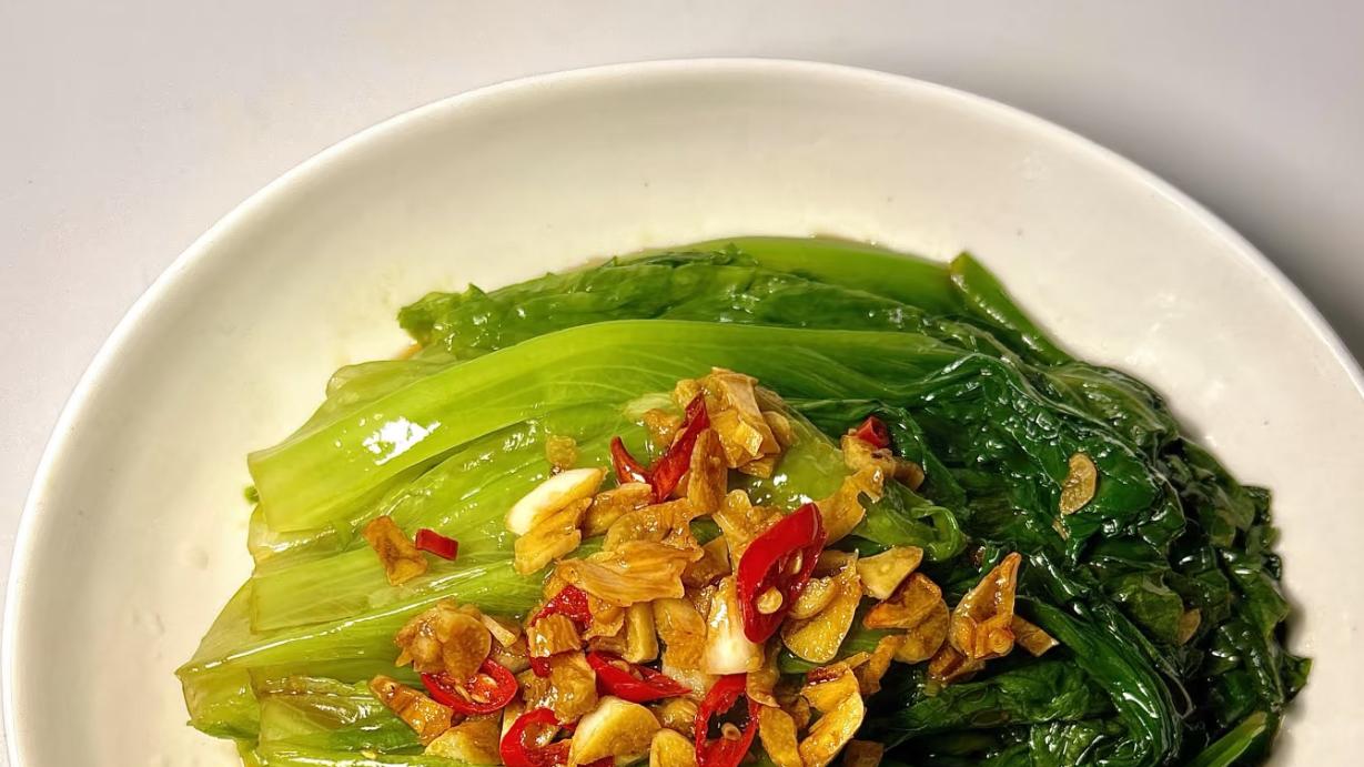 脆嫩鲜爽的家常蚝油生菜