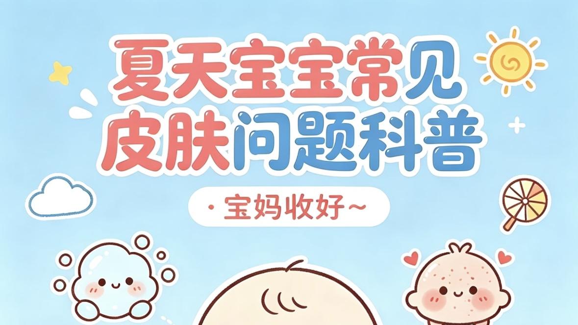 夏天宝宝皮肤总闹小情绪？这7个护理妙招让娃清爽过夏！