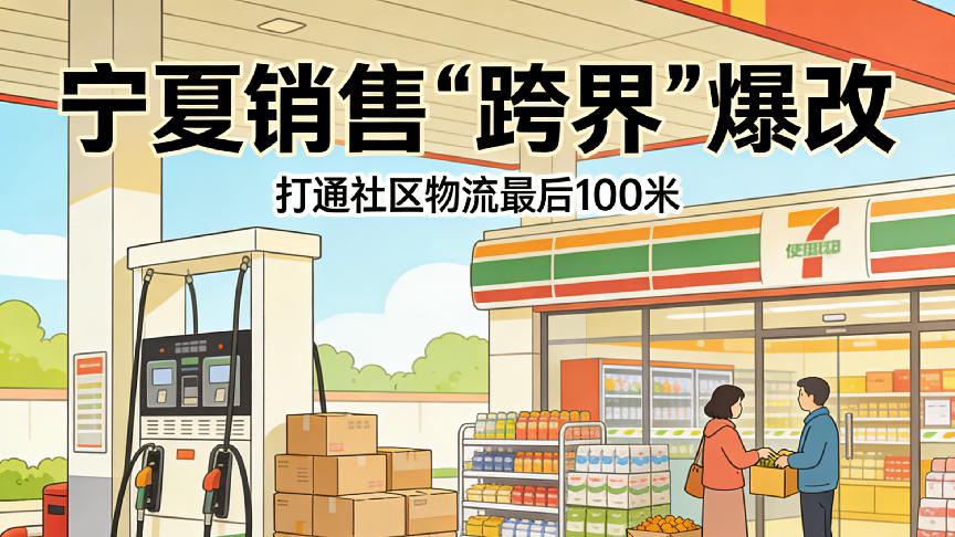 加油站里取快递？宁夏销售“跨界”爆改，打通社区物流最后100米