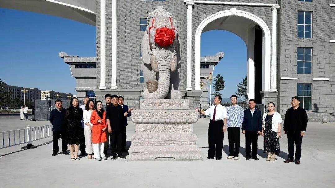 刷到河外新地标！吉祥如意大象雕塑正式揭幕！