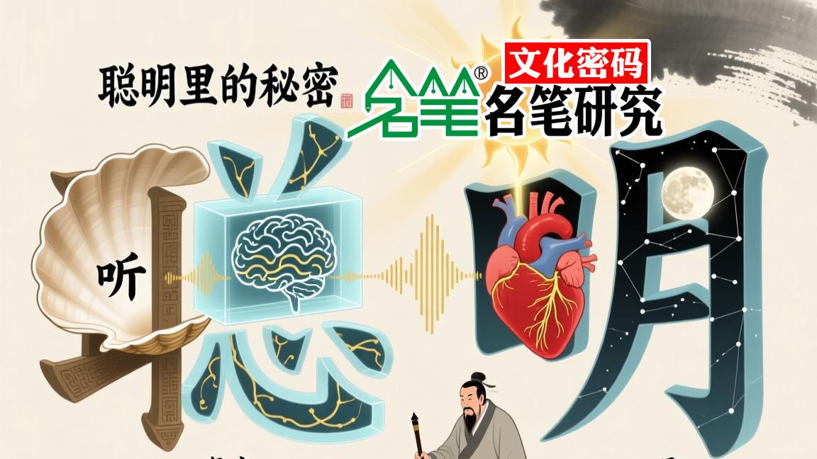 汉字探究：聪明里的秘密【名笔研究-文化密码】
