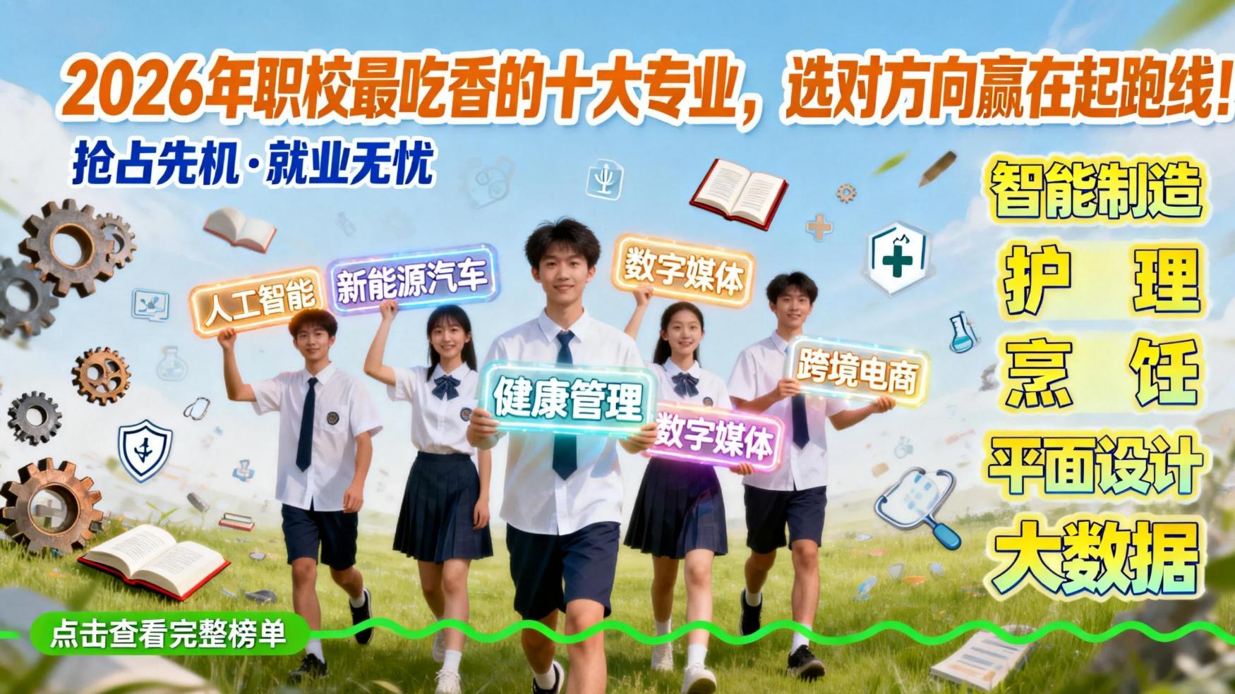 2026年职校最吃香的十大专业，选对方向赢在起跑线！