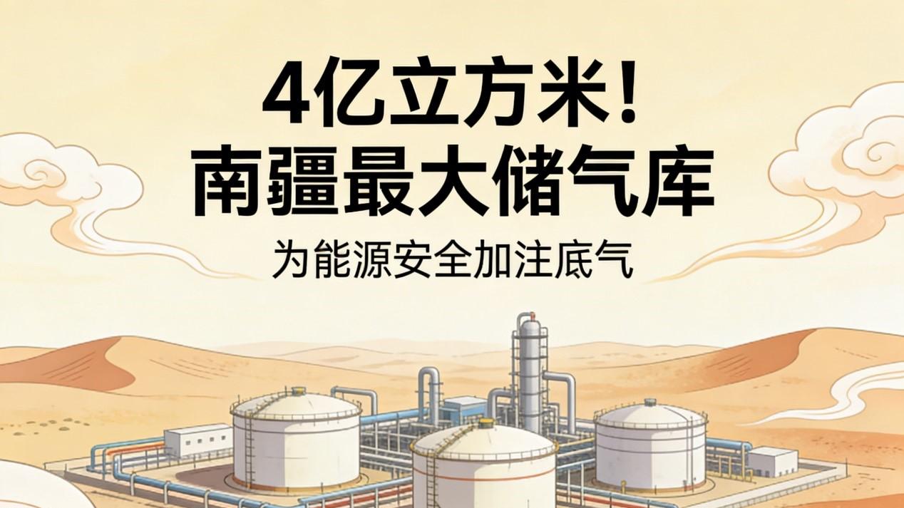 4亿立方米！南疆最大储气库为能源安全加注底气
