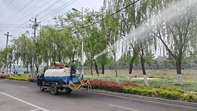 春风护绿正当时 病虫防控保生机——义马市城市管理局扎实开展春季病虫害防治工作