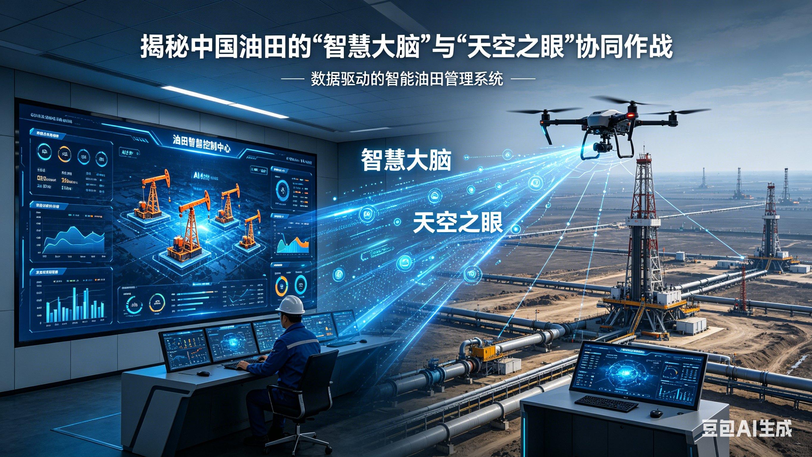 揭秘中国油田的“智慧大脑”与“天空之眼”协同作战