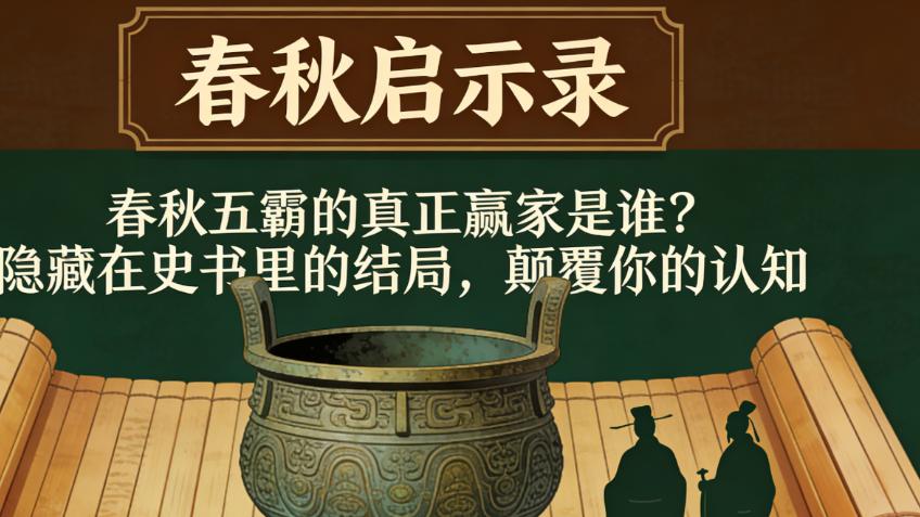 《春秋启示录》：春秋五霸的真正赢家是谁？隐藏在史书里的结局，颠覆你的认知