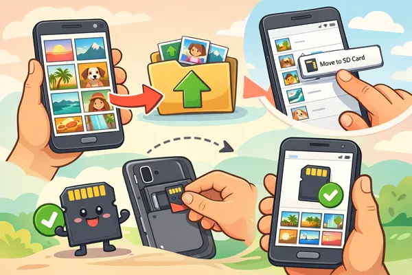 如何在安卓设备上将照片移动到SD卡