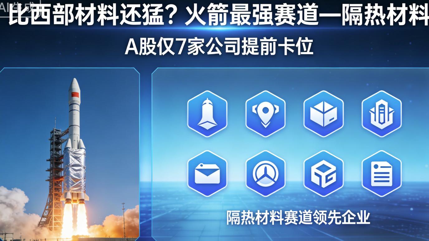 比西部材料还猛？火箭最强赛道—隔热材料   A股仅7家公司卡位