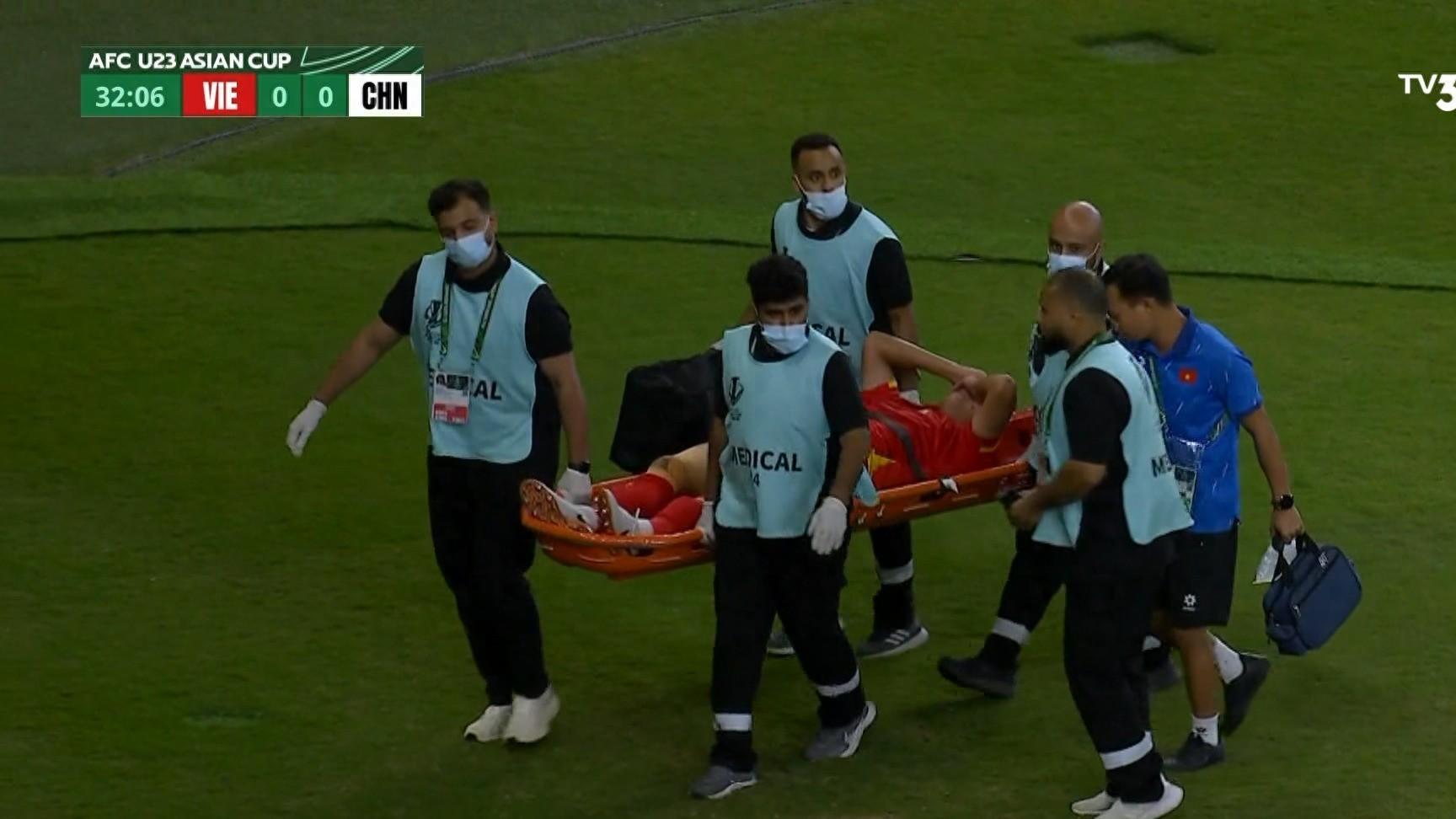 U23半决赛越南0比3中国，阮晓明疑ACL伤，后续比赛基本没戏？