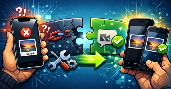 iPhone 无法向安卓设备发送图片