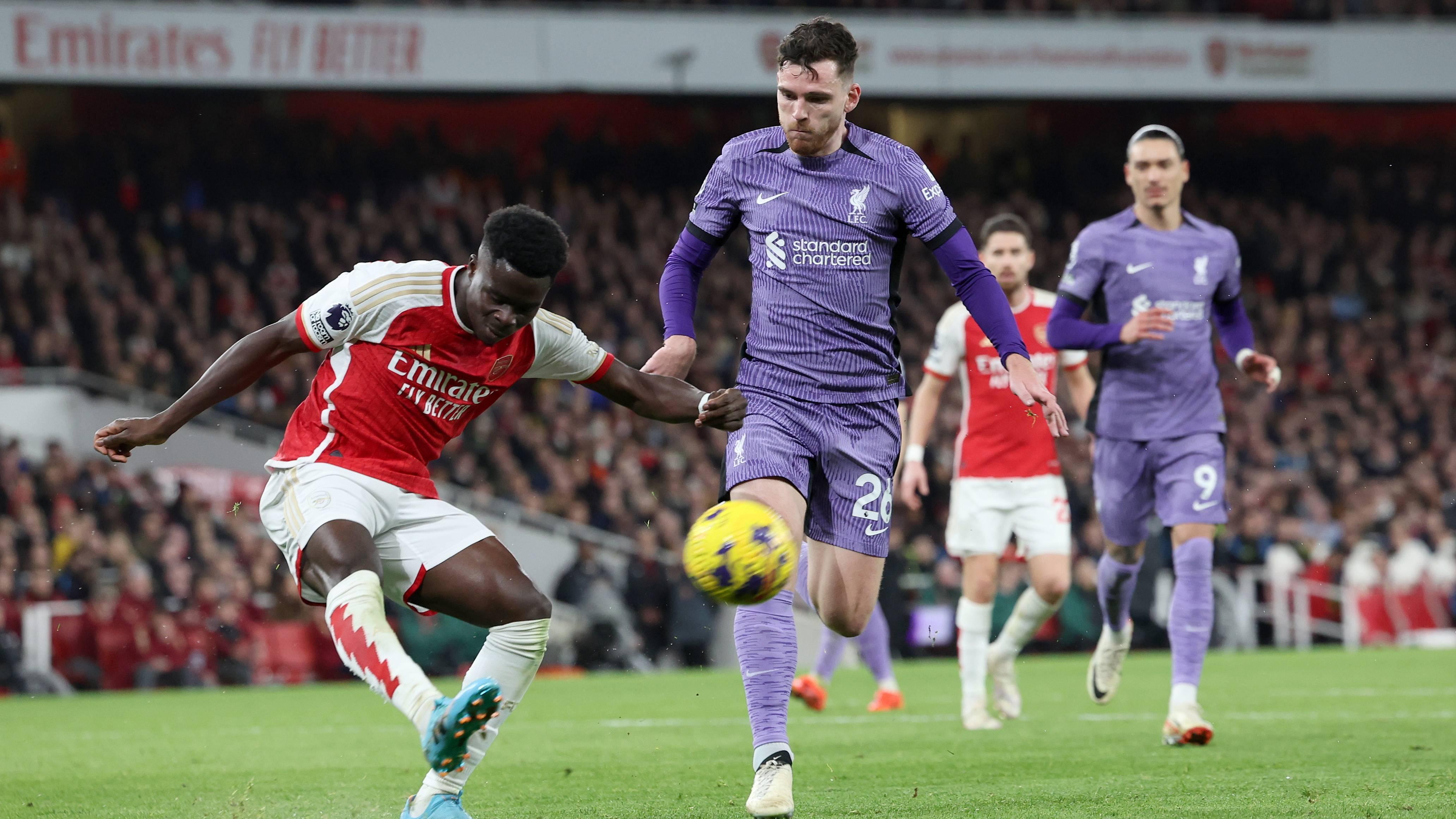 英超焦点战前瞻：阿森纳 vs 利物浦