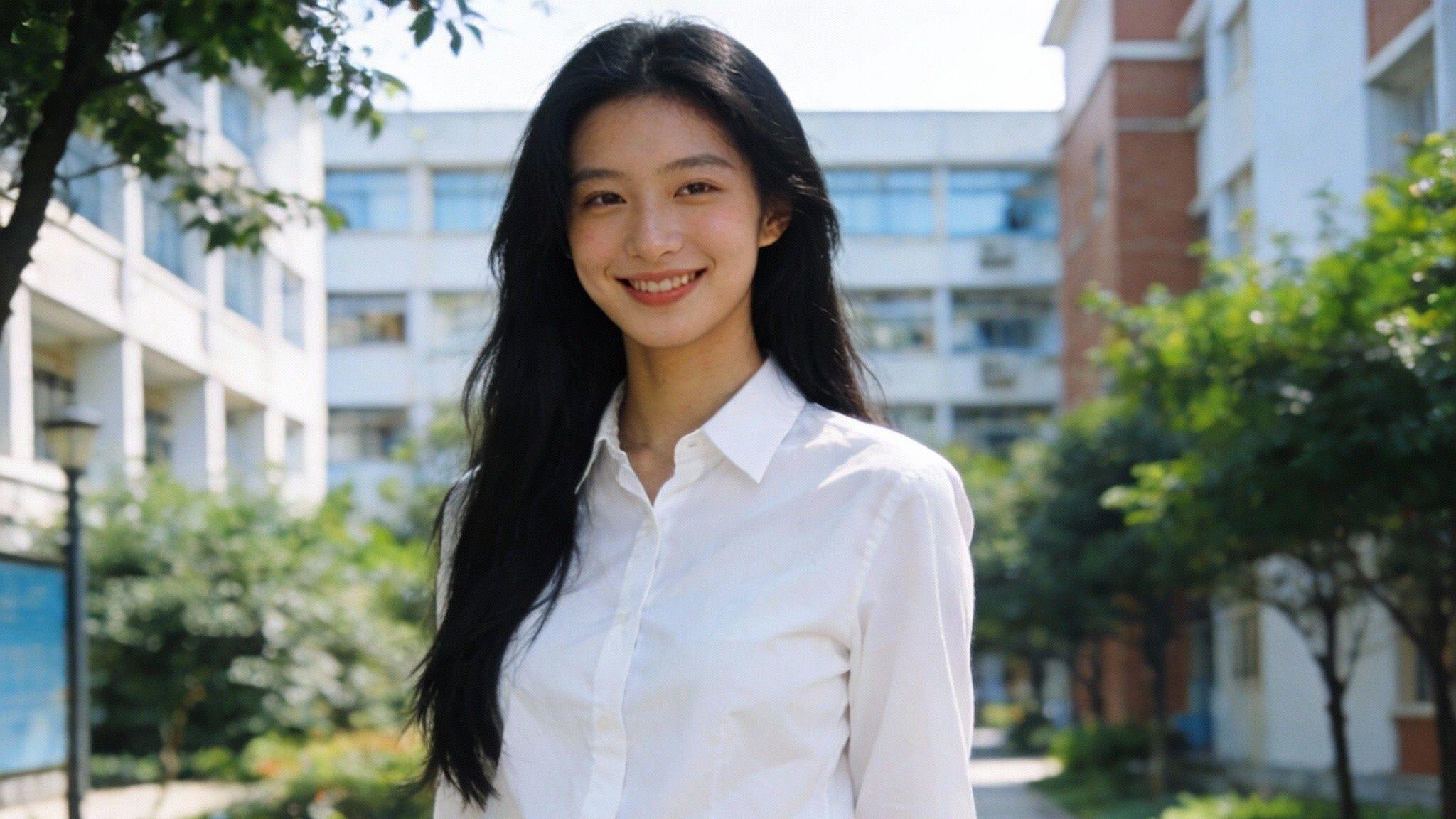 浙江金华一校花，1.72cm身高.身材比例完美，散发迷人身材魅力