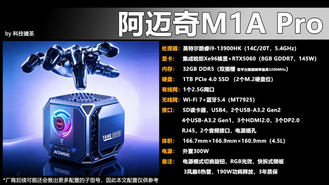 阿迈奇M1A Pro深度体验 武装RTX5060桌面独显的迷你主机