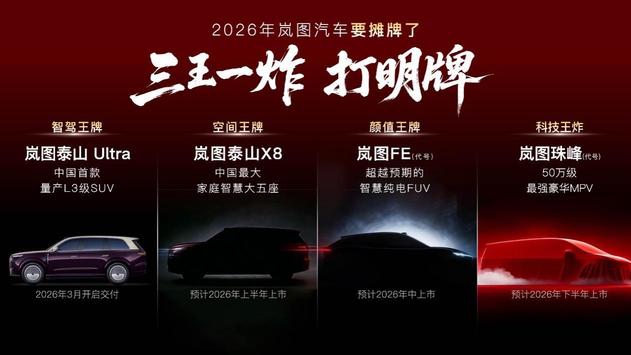 岚图汽车预计3月19日将在港交所挂牌 岚图泰山黑武士3月重磅登场