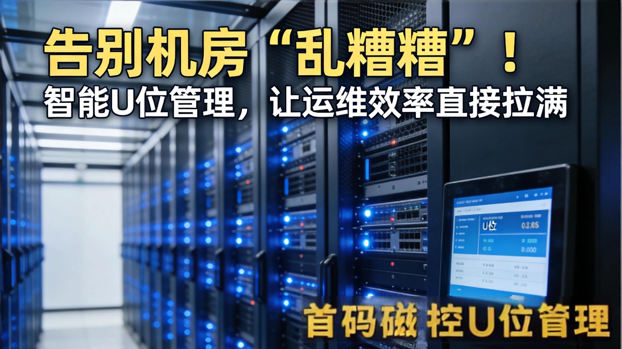 告别机房“乱糟糟”！智能U位管理，让运维效率直接拉满✨
