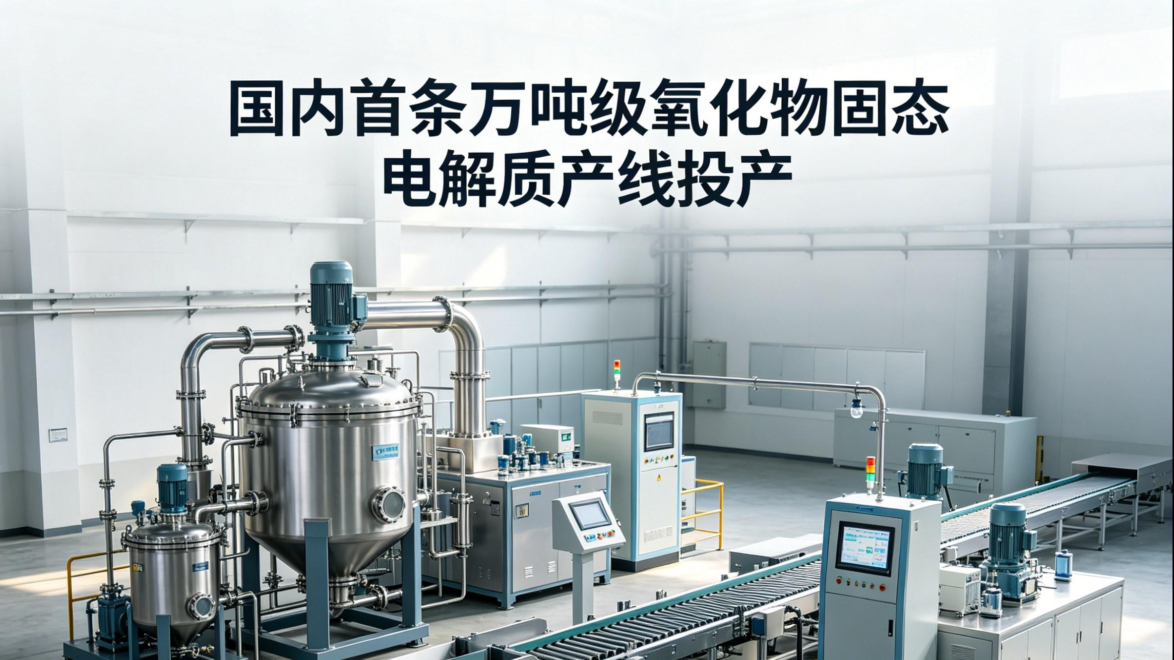 万吨级产线落地！固态电池“心脏”材料量产破局