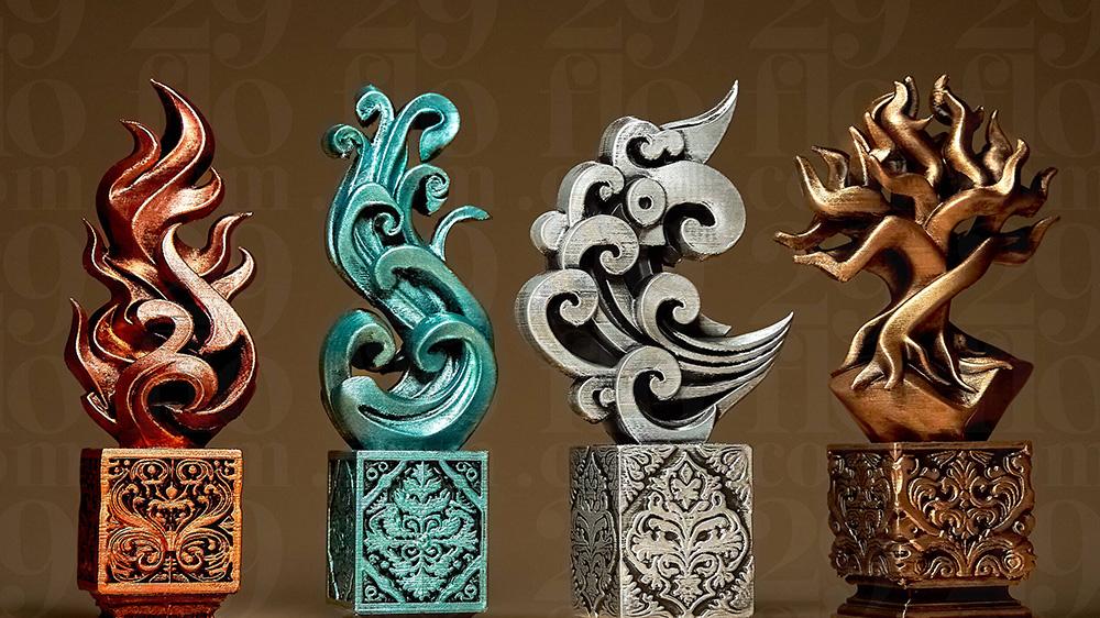 3D打印艺术雕塑手板模型-齐乐手板