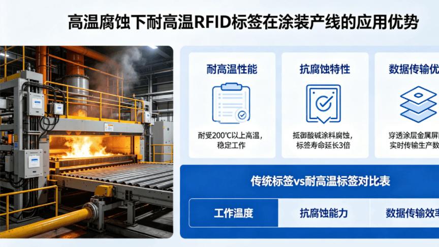 攻克高温腐蚀难题：RFID 技术赋能涂装产线升级