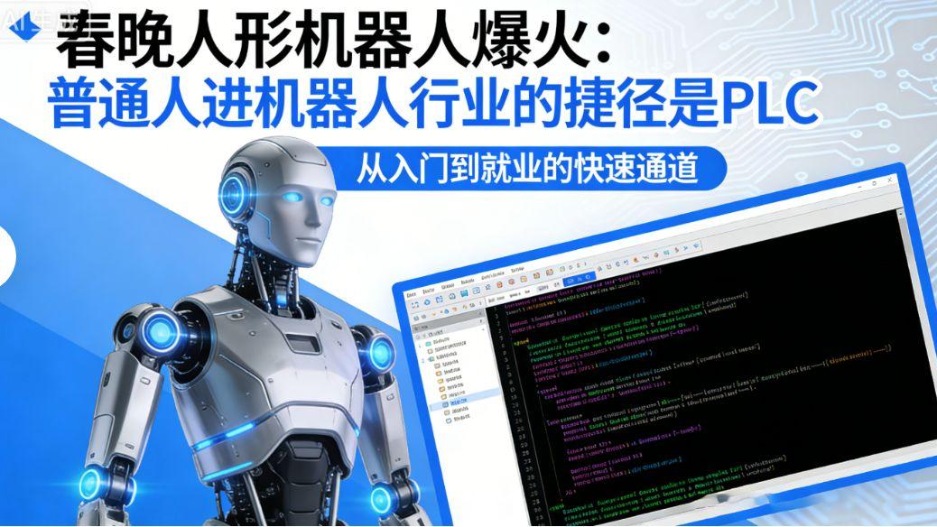 春晚人形机器人爆火，普通人进机器人行业的捷径是 PLC！