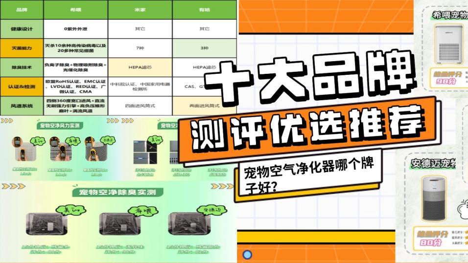 宠物空气净化器哪个牌子好？十大品牌测评优选推荐，闭眼入！