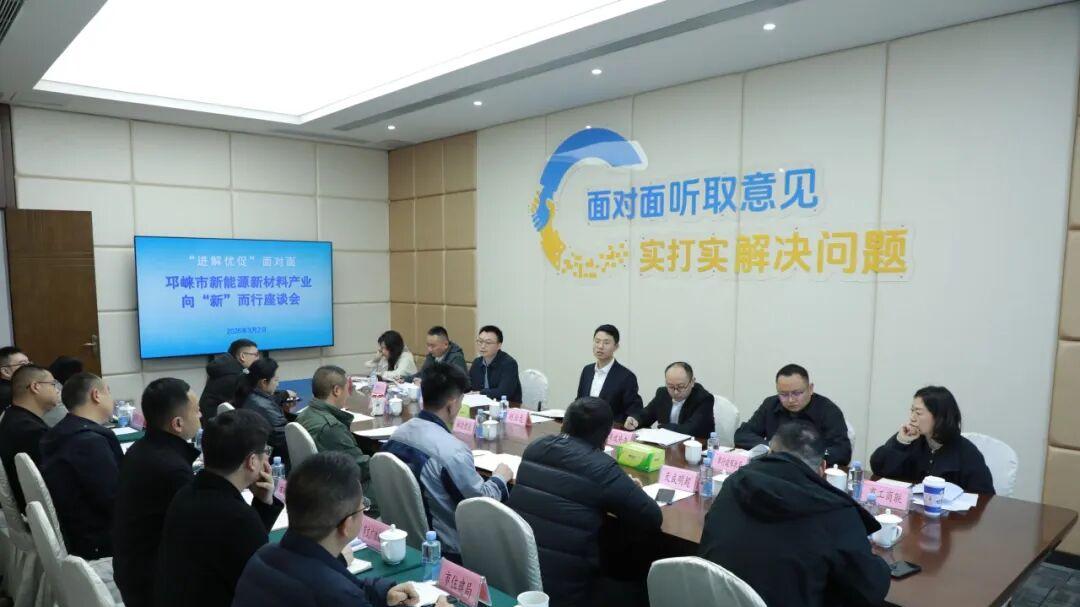 “进解优促”面对面——新能源新材料产业向“新”而行座谈会召开