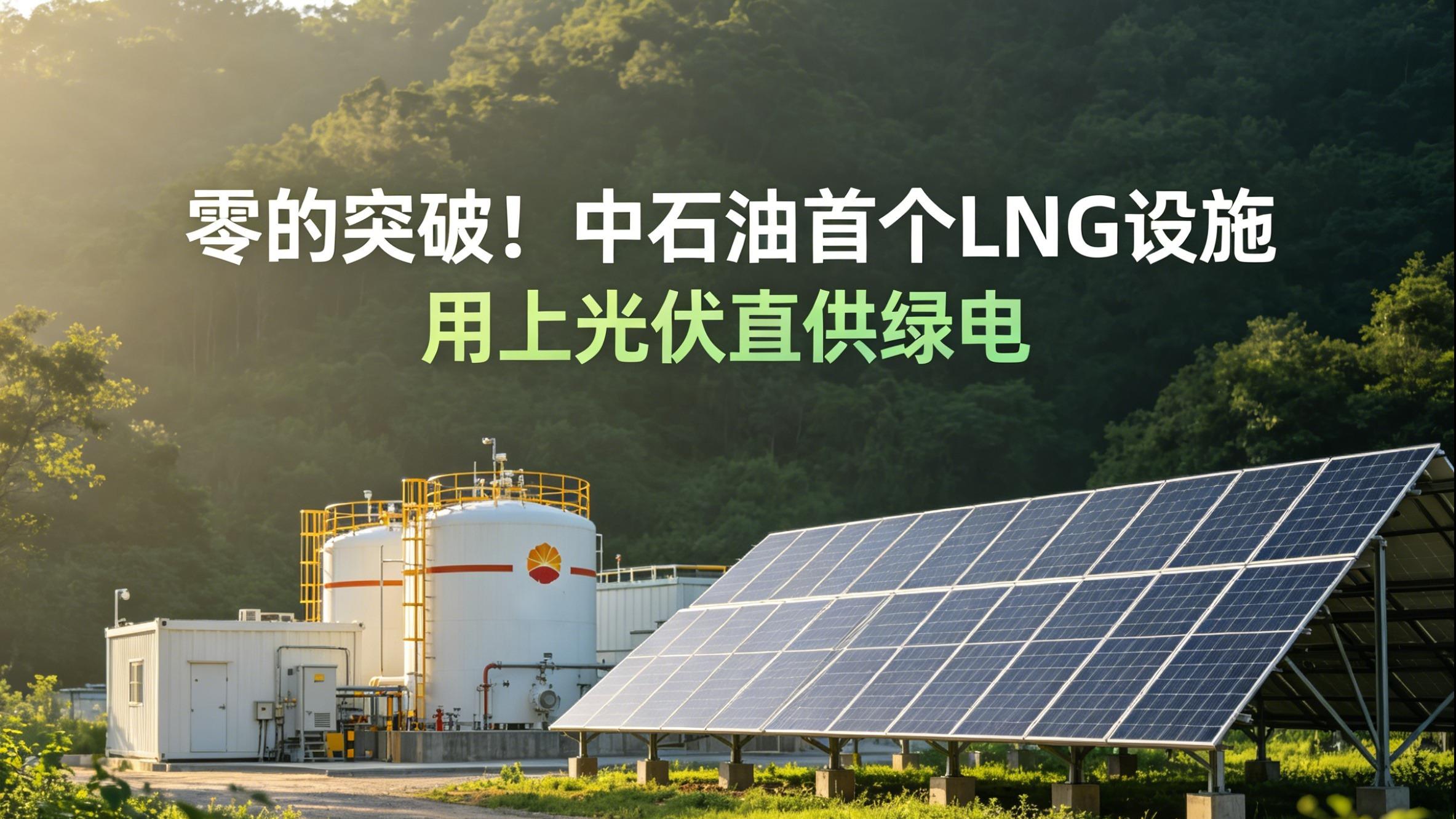 零的突破！中石油首个LNG设施用上光伏直供绿电
